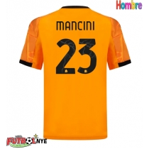 Camiseta AS Roma Gianluca Mancini #23 Visitante Equipación 2025-26 manga corta